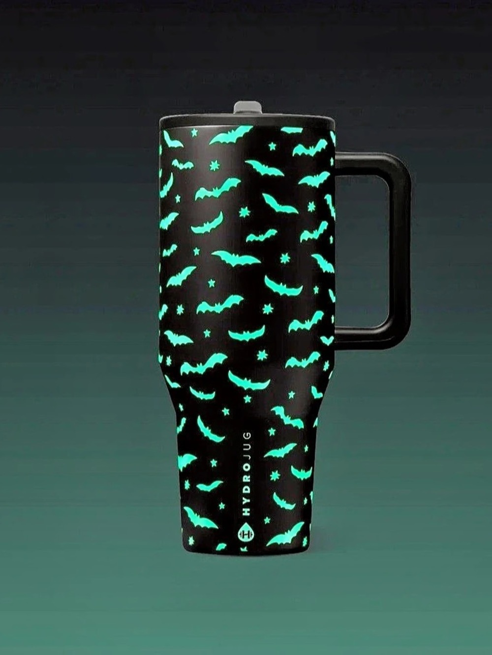 NWT Hydrojug Midnight Bats Glow in the Dark Halloween October Exclusive 40oz
